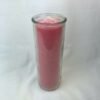 Magic Candle~Pink 7 Day Pullout Candle In Glass / Refillable / Unscented Magic Pagan Wicca