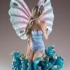 Fairy Collection~Blue Water Fairy On Waves Figurine Statue 9.5" High Resin New In Box!