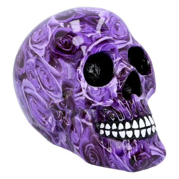Magicun Giftware~Nemesis Gothic Romantik Rose Leopard Bloodshot Ösen Druck Totenkopf Figur Deko