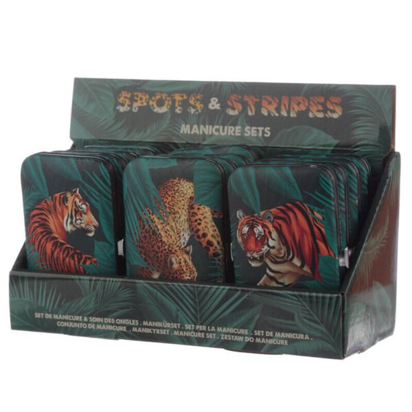Collectable design~Big Cat Spots and Stripes Manicure Set Pedicure Tool Kit