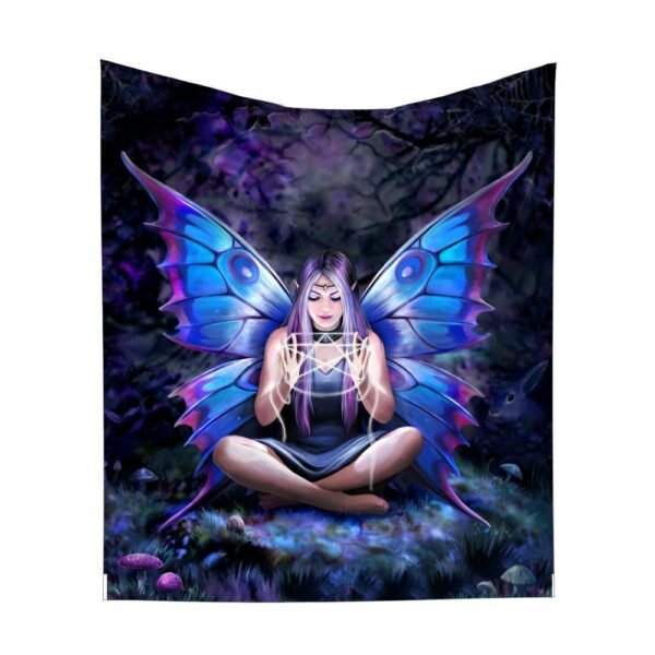 Magicun Giftware~Gothic Fantashy Throw Fleece Blanket By Anne Stokes Lisa Parker James Ryman Gift