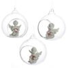 Home Decor~3 x Peace of Heaven Cherub - Sweet Dream Glass Bauble Angel Collectable Ornament