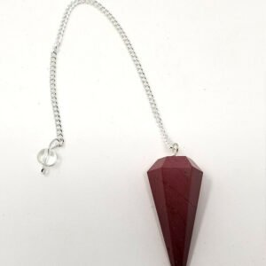 s-l1600_60d0f03b-aa45-4bb4-9763-b742991c516c Magicun Stone~Mookaite Jasper Gemstone Pendulum with Chain, Faceted (Natural Crystal Stone)