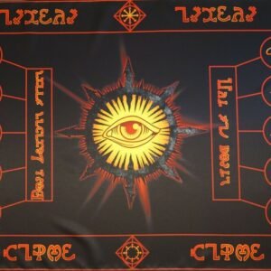 MagicunTarot Cloth~Large Ritual Tablecloth Ritual Ceremonial Altarpiece Eye of Chaos