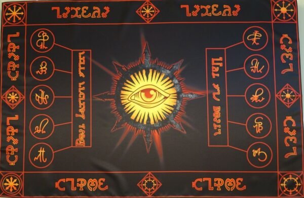 MagicunTarot Cloth~Large Ritual Tablecloth Ritual Ceremonial Altarpiece Eye of Chaos