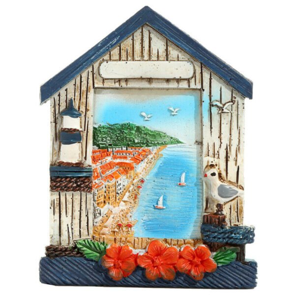 Collectable design~Collectable Seaside Souvenir Beach Cabin Magnet