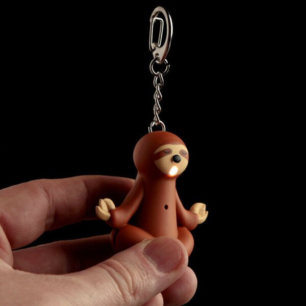 Collectable design~LED Light and Sound Funky Novelty Sloth Keyring - Bag Charm Animal Themed Gift