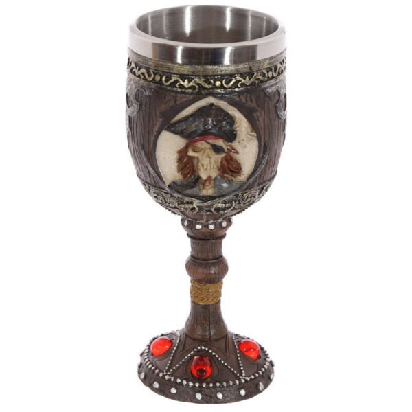 Home Decor~Pirate Design Decorative Goblet Chalice Cup Fantasy Ornament x 1