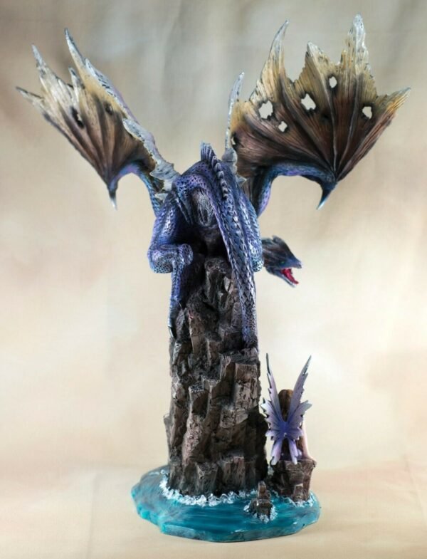 Fairy Collection~Large Scale Sea Dragon and Fairy Mermaid Figurine Statue 18.75" High New In Box