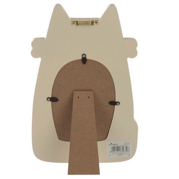 Home Decor~Wooden Photo Frame Shaped Feline Fine Black Cat MDF Fit 6"x4" 10x15cm Photo Gift