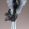 Fairy Collection~Blue Fairy With Feather Wings With Owl Figurine Statue 11.25" High New