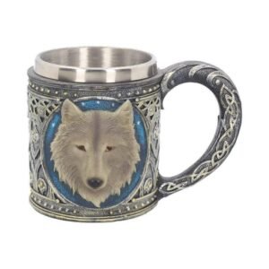 Magicun Giftware~Lone Wolf Tankard 15.4cm Wolves Tankard