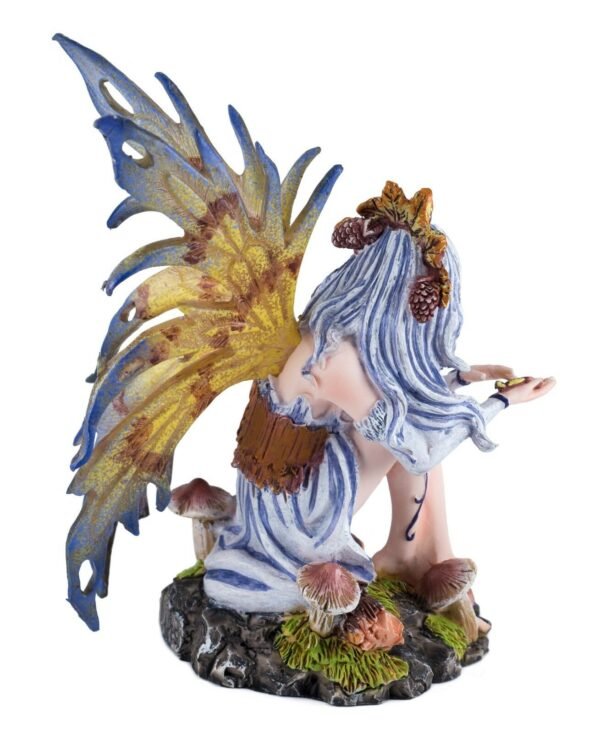 Fairy Collection~Leaf Fairy With Mushrooms Figurine 6"H Highly Detailed Resin New In Box!