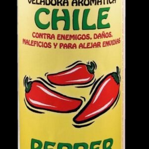 CANDLE COCKTAIL VELADORA CHILE PEPPER RED/ ROJA AROMATICA