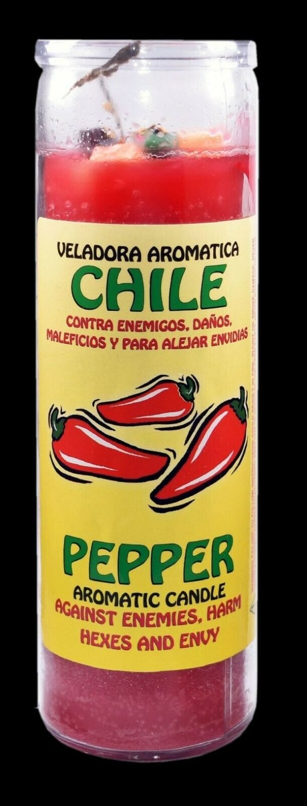 CANDLE COCKTAIL VELADORA CHILE PEPPER RED/ ROJA AROMATICA