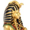Home Decor~Decorative Egyptian Golden Tutankhamen Bust Holding Crook & Flail