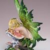 Fairy Collection~Green Fairy Sleeping On Mushroom Figurine 6" High Detailed Resin Statue New