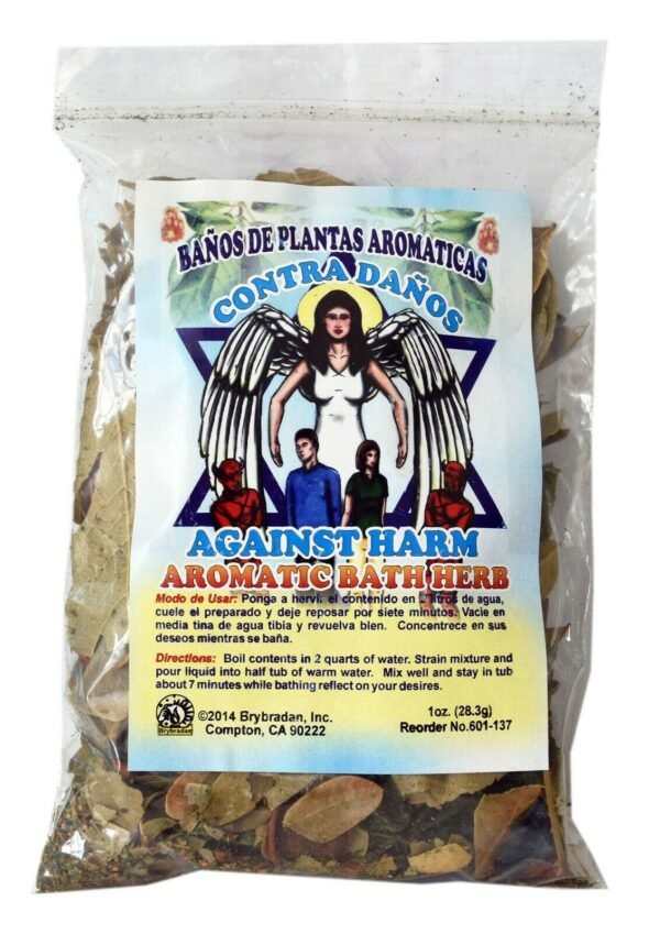 【Bath Herb】Spiritual Aromatic Bath Herb AGAINST HARM CONTRA DANOS Bano de Hierbas 1oz