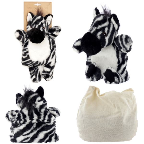 Collectable Design~ZEBRA Microwavable Snuggables Plush Wheat and Lavender Heat Pack