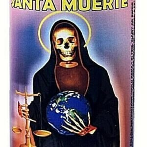 CANDLE COCKTAIL AROMATIC VELA HOLY DEATH BLACK- SANTA MUERTE NEGRO AROMATIC