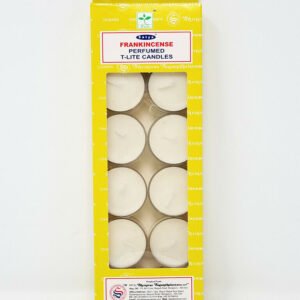 Home Fragrances ~Satya FRANKINCENSE Scented T-Lite Candles (12/box) - NEW