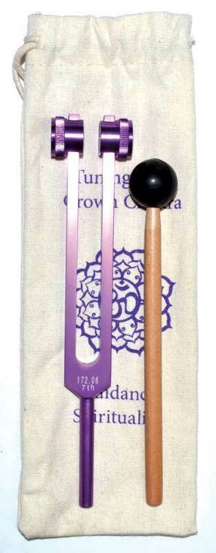 Witchcraft~CROWN TUNING FORK (PURPLE) - 8.5 Inches