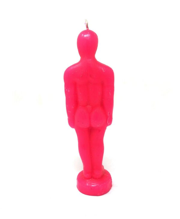 Magic Candle~Pink Man Image Male Figurine Spell Candle Pagan Wicca Hoodoo