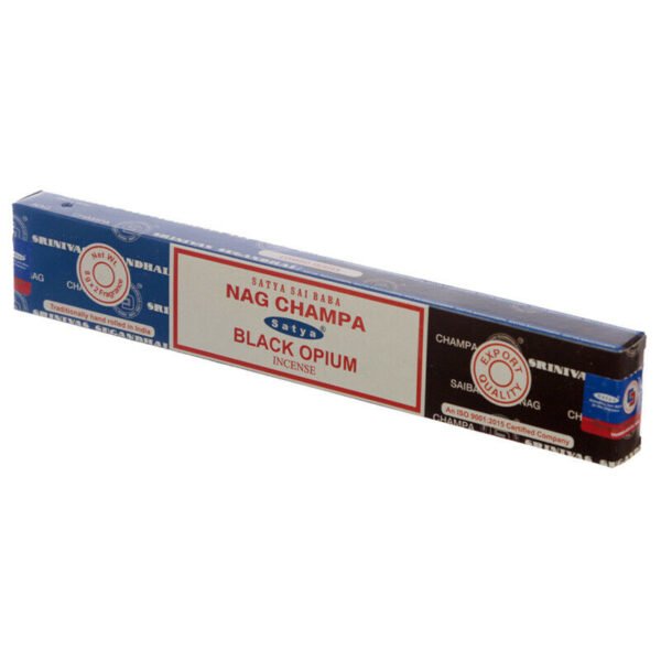 Home Fragrance~SATYA Sai BaBa Nag Champa & Black Opium Incense Sticks 12 x 14 sticks