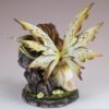 Fairy Collection~Yellow Fairy Figurine With Green Dragon 6" High Detailed Resin New In Box!