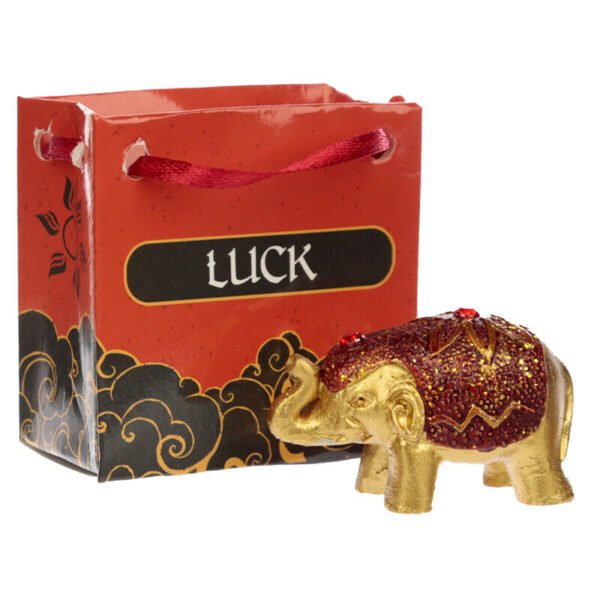 Home Decor~Collectable Glitter Elephant in a Mini Gift Bag Buddhism 1 Sent At Random