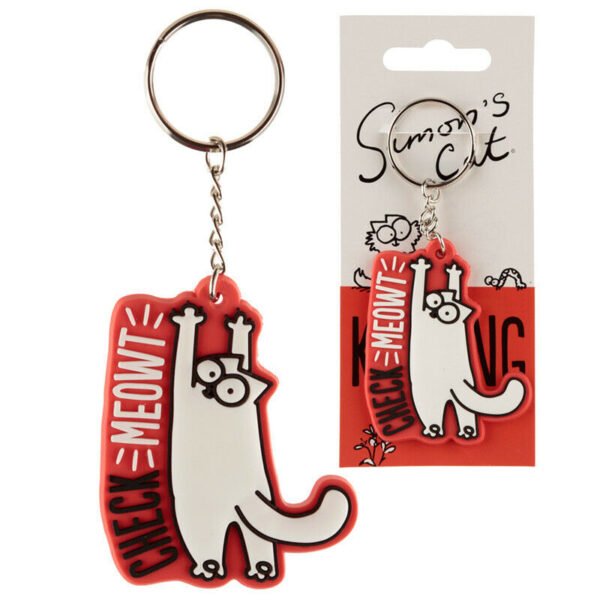 Collectable design~Collectable Simon's Cat Keyring Simons Key ring Split Ring Chain Animal Gift Fun
