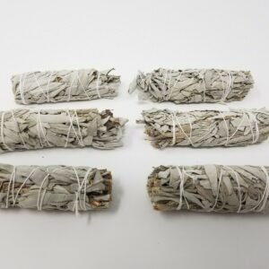 Palo Santo & Sage~5X White Sage Smudge Sticks / Wands 4 - 5 " Negativity Removal
