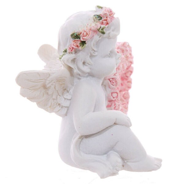 Home Decor~Cherub with Rose Heart Angel, Heaven, Remembrance, Loved one