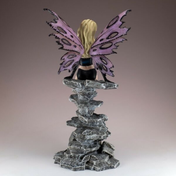 Fairy Collection~Purple and Black Fairy With Gargoyle Figurine Statue 11.5" High New In Box!