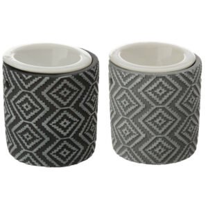 Home Fragrance~Concrete and Ceramic Grey Pattern Eden Oil Burner