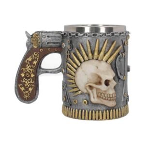 Magicun Giftware~Russian Roulette Tankard 18cm Skull Tankard