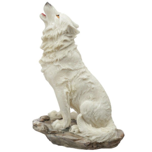 Home Decor~NEW White Wolf Figurine Ghost Walker Protector of the North Wolves