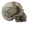 Witchcraft~Paranormal Carved Ouija Symbols Skull Skeleton Occult Figurine Halloween Head