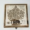 Wicca & Paganism~NEW Elephant Tree Wooden Carved Box, 4 x 6", Hand Carved, Brand New