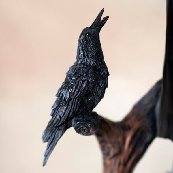 Fairy Collection~Large Gothic Dark Angel Fairy With Crows Ravens Figurine Statue 24" High New