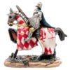 Home Decor~Battle Ready Novelty Knight Riding Horse Figurine Collectable