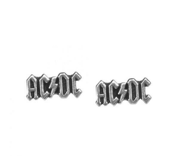 Alchemy Gothic Pewter - AC/DC Logo - Stud Earrings