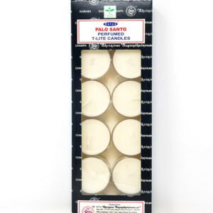 Home Fragrances ~Satya PALO SANTO Scented T-Lite Candles (12/box) - NEW