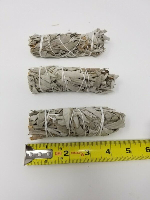 Palo Santo & Sage~2X White Sage Smudge Sticks / Wands 4 - 5 " Negativity Removal