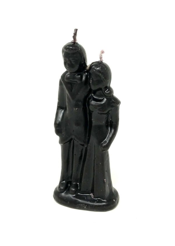 Magic Candle~Bride & Groom Marriage Black Image Figurine Spell Candle Pagan Wicca Hoodoo