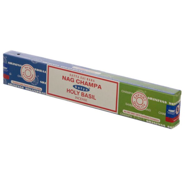Home Fragrance~SATYA Sai BaBa Nag Champa & Holy Basil Incense Sticks 12 x 14 sticks
