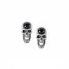 Alchemy Gothic Pewter Crystal SCREAMING SKULL - Stud Earrings