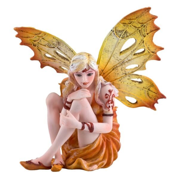 Fairy Collection~Spring Sun Orange Fairy Figurine Statue 5" High New In Box