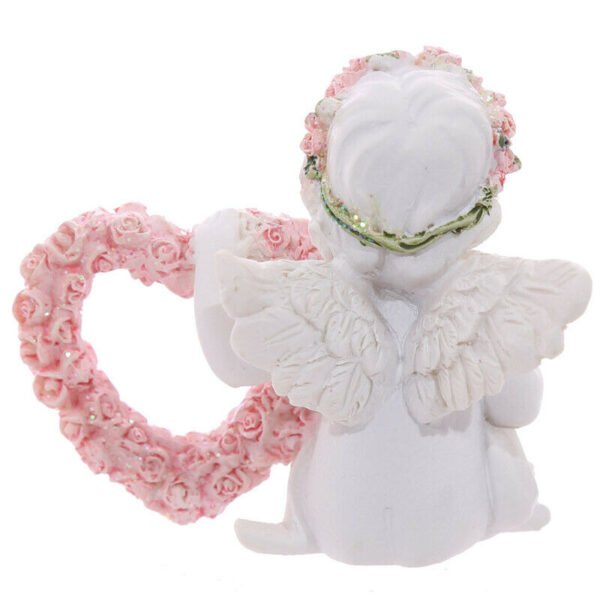 Home Decor~Cherub with Rose Heart Angel, Heaven, Remembrance, Loved one
