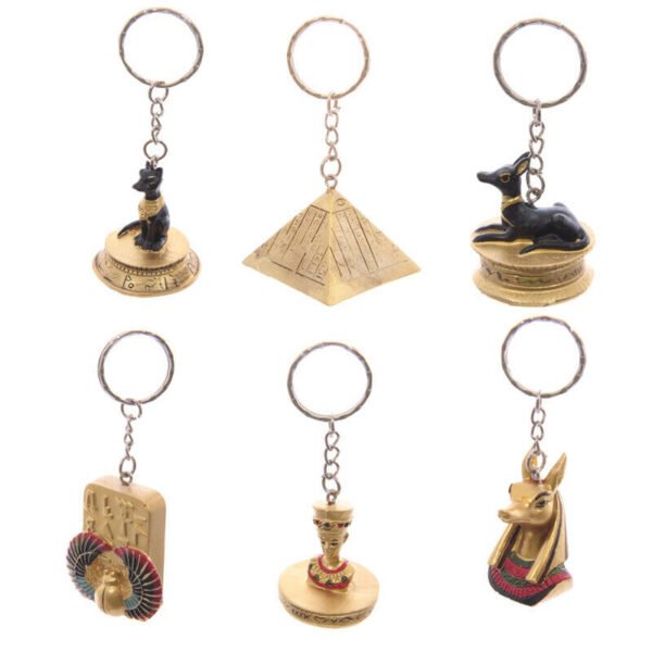 Collectable design~Gold Egyptian Keyring Ancient Egypt Figurines